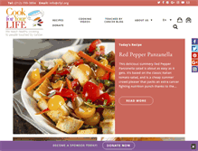 Tablet Screenshot of cookforyourlife.org